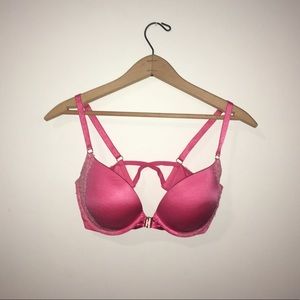 Pink Victoria’s Secret Front Clasp Bra